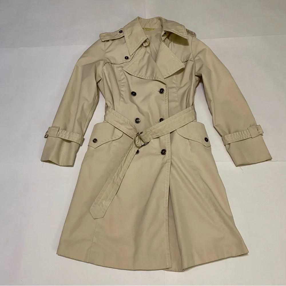 Sears JR Bazaar trench coat size 7 - Picture 3 of 10